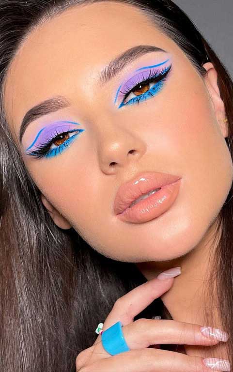 The Ultimate Trick To Pull Off Blue Eye Makeup And Some Inspirations